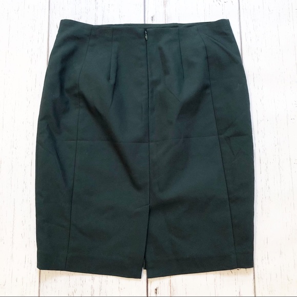 Express dark green mini pencil skirt 4 - Picture 2 of 5
